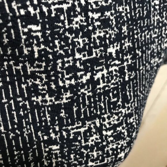Maison Jules Knit dress, short sleeves, flared bottom. Navy and white Size Small - Picture 6 of 9